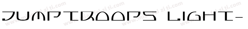 Jumptroops Light字体转换